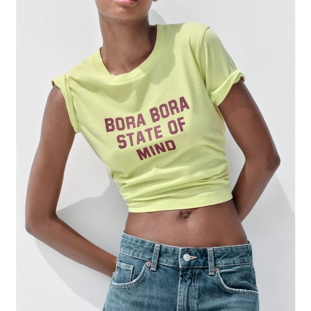 Zara REGULAR FIT - ROUND NECK - STANDARD LENGTH - SHORT SLEEVE - NWT